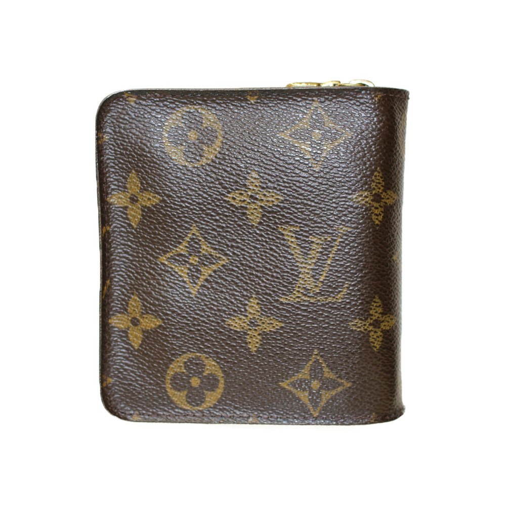 Louis Vuitton Zip Monogram Compact Folding Canvas Wallet